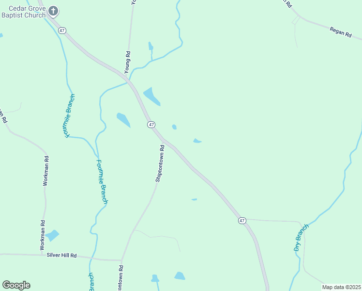 map of restaurants, bars, coffee shops, grocery stores, and more near North Carolina 47 in Lexington