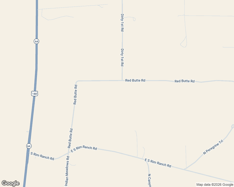 map of restaurants, bars, coffee shops, grocery stores, and more near 1462 Red Butte Road in Williams