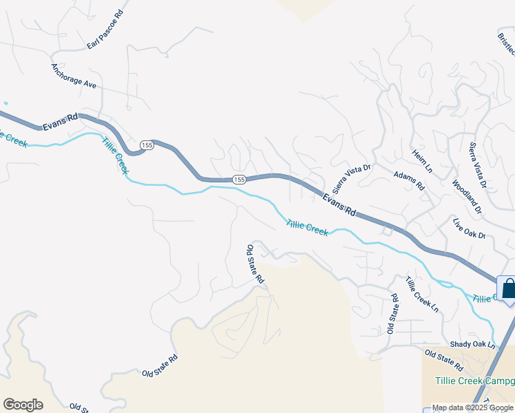 map of restaurants, bars, coffee shops, grocery stores, and more near 481 Mountain Shadow Road in Wofford Heights