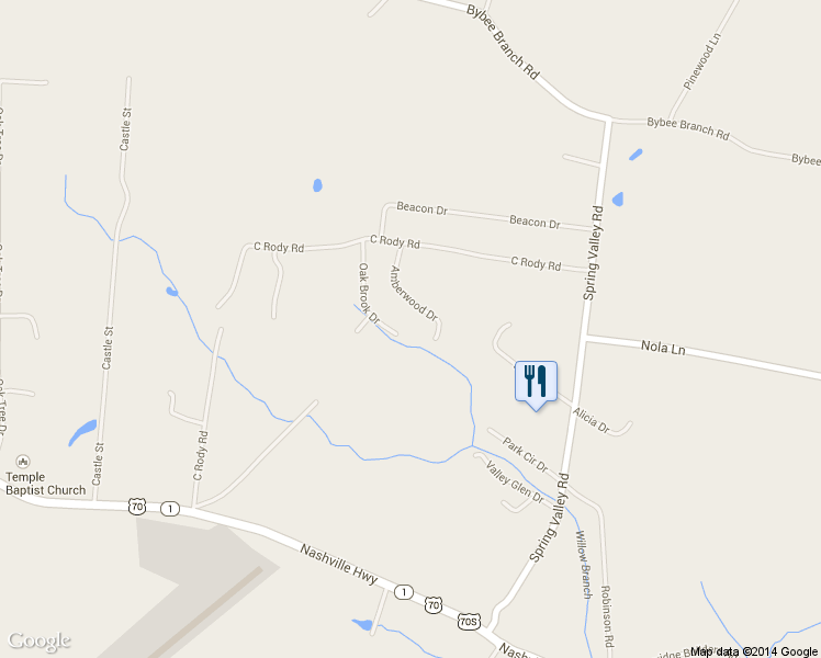 map of restaurants, bars, coffee shops, grocery stores, and more near 255 Oak Brook Drive in McMinnville