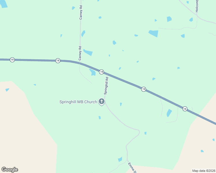 map of restaurants, bars, coffee shops, grocery stores, and more near 130 Springhill Road in Ripley