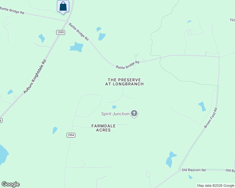 map of restaurants, bars, coffee shops, grocery stores, and more near 3612 Griffice Mill Road in Raleigh