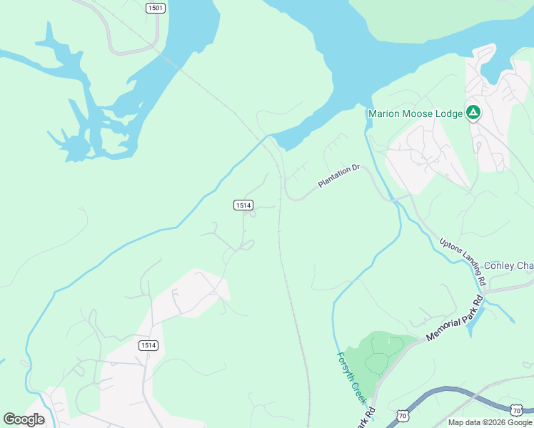 map of restaurants, bars, coffee shops, grocery stores, and more near 94 Ridge Way in Marion