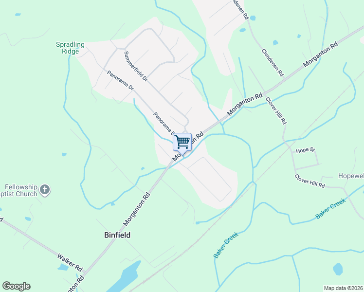 map of restaurants, bars, coffee shops, grocery stores, and more near 919 Panorama Drive in Maryville