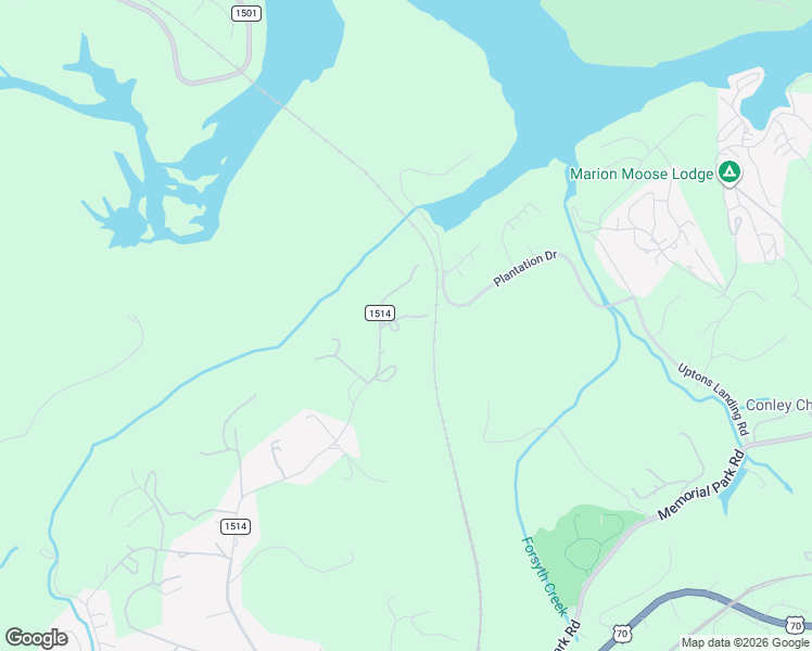 map of restaurants, bars, coffee shops, grocery stores, and more near 94 Ridge Way in Marion