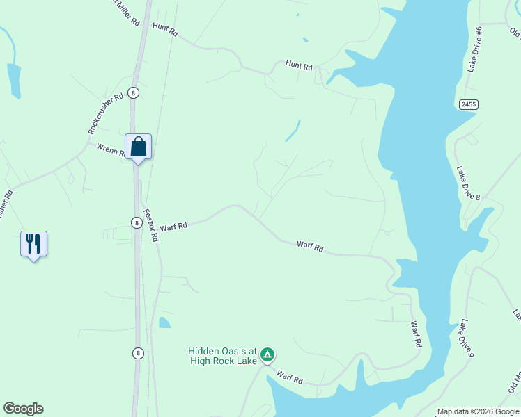 map of restaurants, bars, coffee shops, grocery stores, and more near 457 Warf Road in Lexington