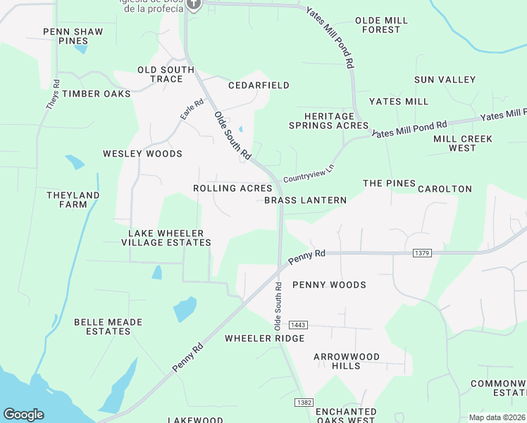 map of restaurants, bars, coffee shops, grocery stores, and more near 5512 Olde South Road in Raleigh