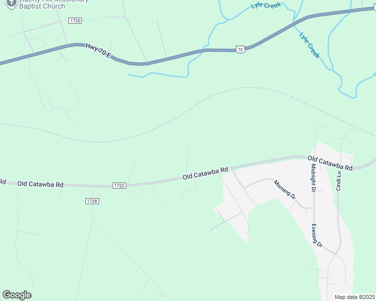map of restaurants, bars, coffee shops, grocery stores, and more near 3808 Old Catawba Road in Claremont