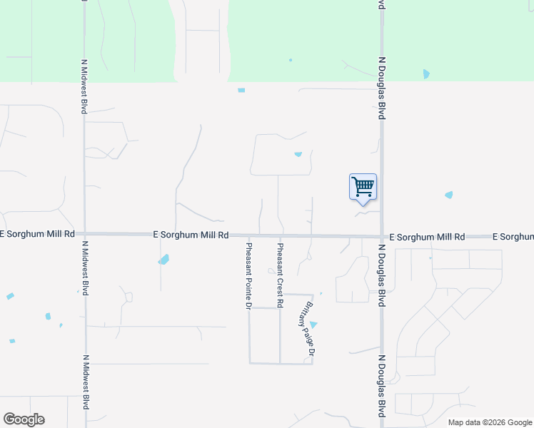 map of restaurants, bars, coffee shops, grocery stores, and more near 7941 East Sorghum Mill Road in Edmond