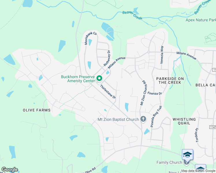 map of restaurants, bars, coffee shops, grocery stores, and more near 1936 Kings Knot Court in Apex