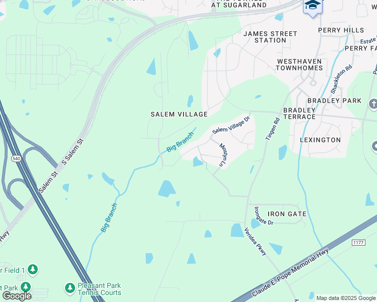 map of restaurants, bars, coffee shops, grocery stores, and more near 1605 Salem Village Drive in Apex