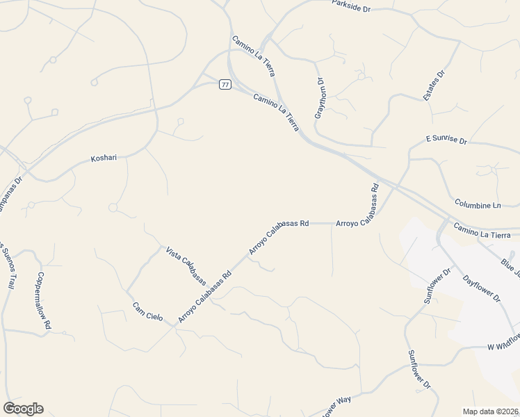 map of restaurants, bars, coffee shops, grocery stores, and more near 31-33 Arroyo Calabasas Road in Santa Fe