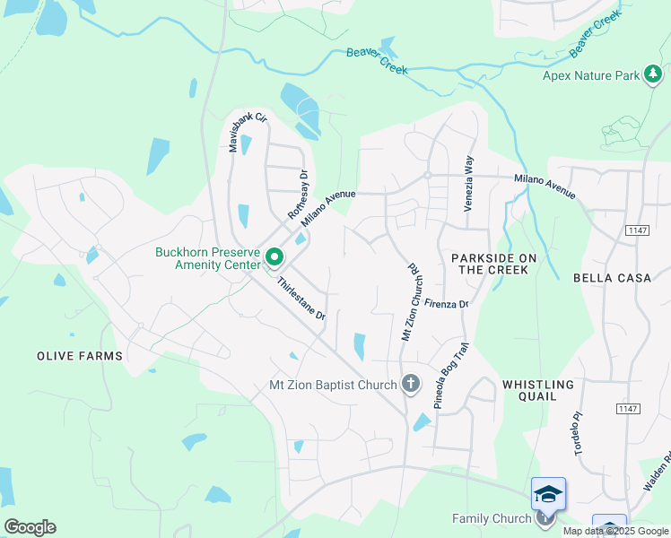 map of restaurants, bars, coffee shops, grocery stores, and more near 1911 Kings Knot Court in Apex
