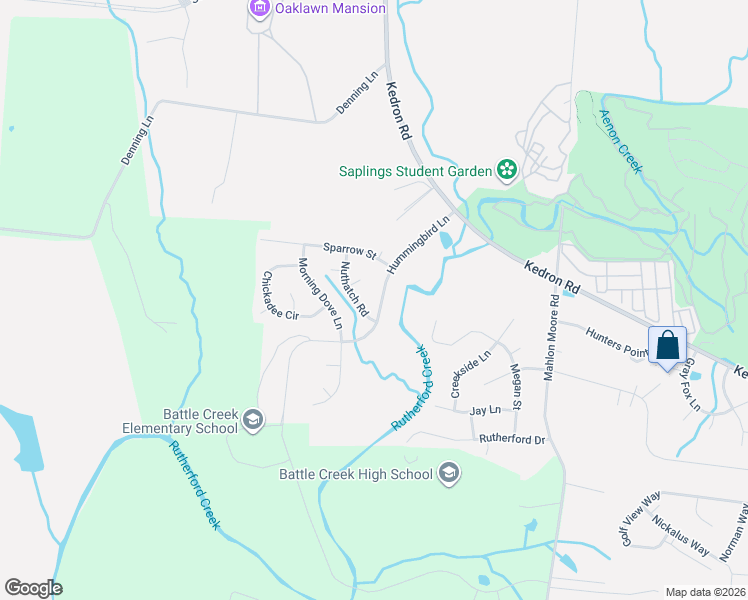 map of restaurants, bars, coffee shops, grocery stores, and more near 1028 Hummingbird Lane in Spring Hill