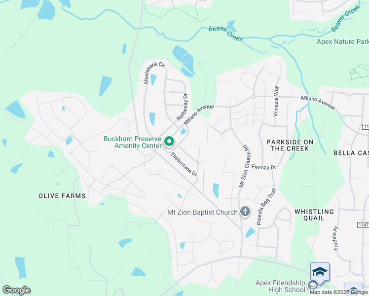 map of restaurants, bars, coffee shops, grocery stores, and more near 1936 Kings Knot Court in Apex