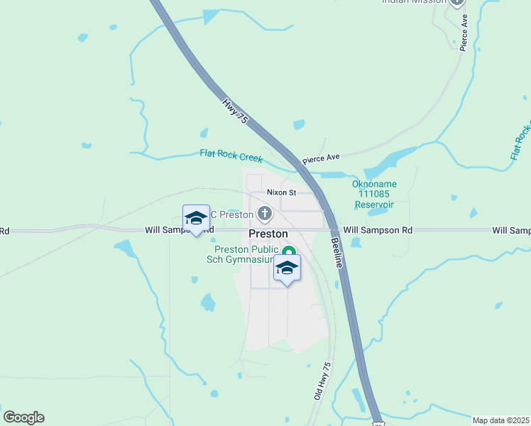 map of restaurants, bars, coffee shops, grocery stores, and more near in Preston