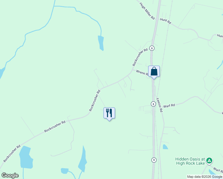 map of restaurants, bars, coffee shops, grocery stores, and more near 625 Rockcrusher Road in Lexington