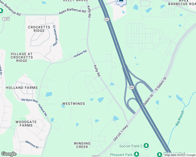 map of restaurants, bars, coffee shops, grocery stores, and more near 2412 Kelly Road in Apex