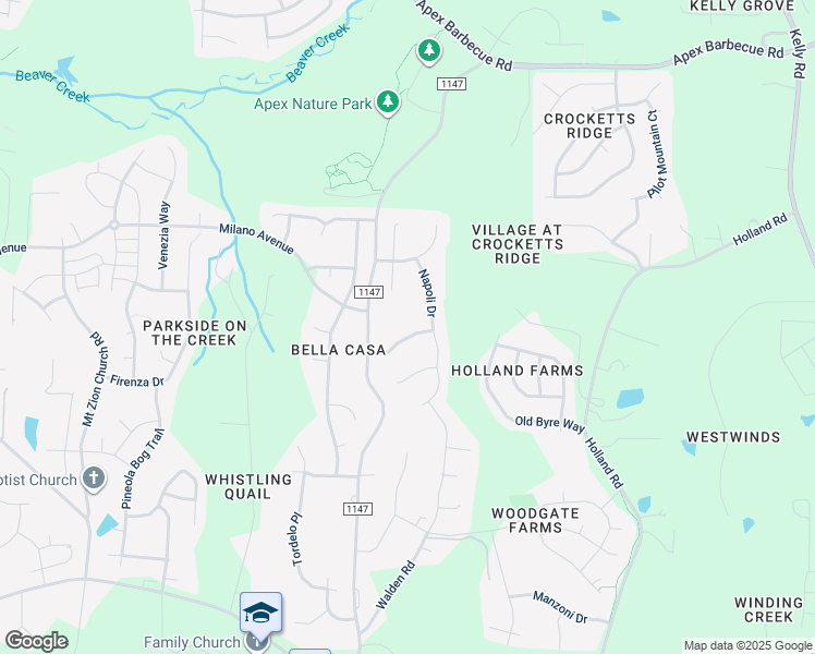 map of restaurants, bars, coffee shops, grocery stores, and more near in Apex