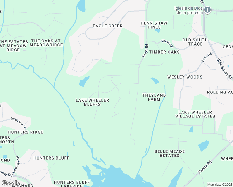 map of restaurants, bars, coffee shops, grocery stores, and more near 2708 Sanctuary Woods Lane in Raleigh