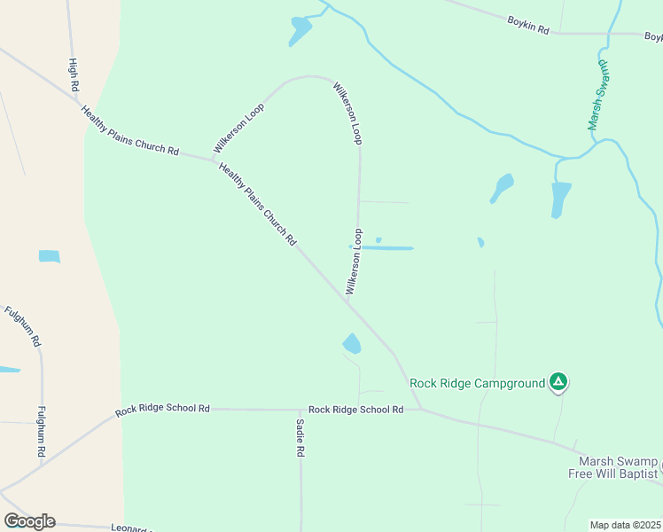 map of restaurants, bars, coffee shops, grocery stores, and more near 7308 Healthy Plains Church Road in Sims