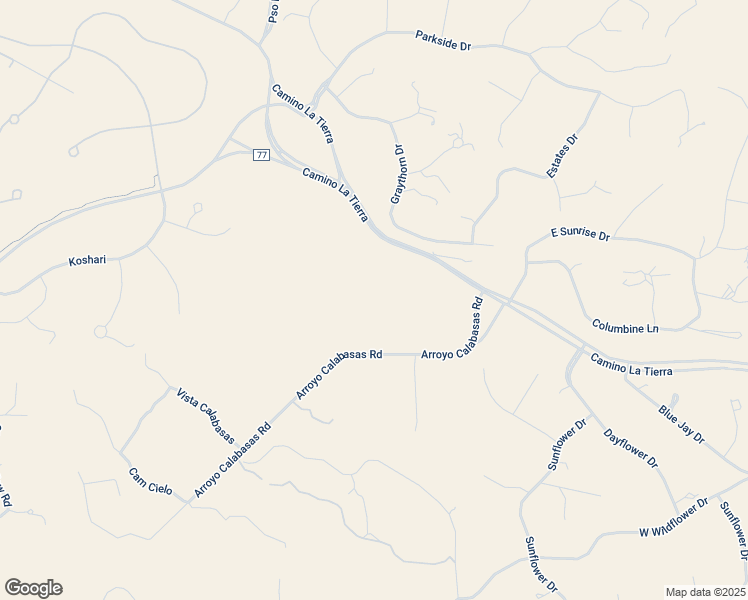 map of restaurants, bars, coffee shops, grocery stores, and more near 34 Arroyo Calabasas Road in Santa Fe
