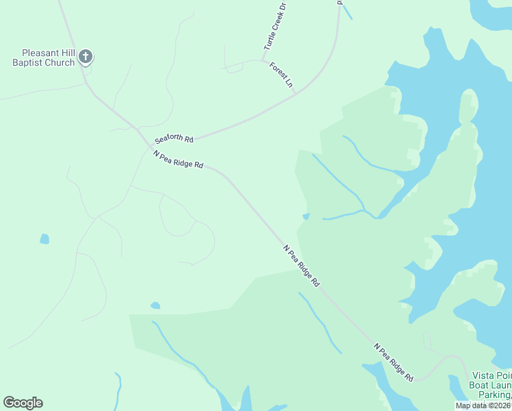 map of restaurants, bars, coffee shops, grocery stores, and more near 2073 North Pea Ridge Road in Pittsboro