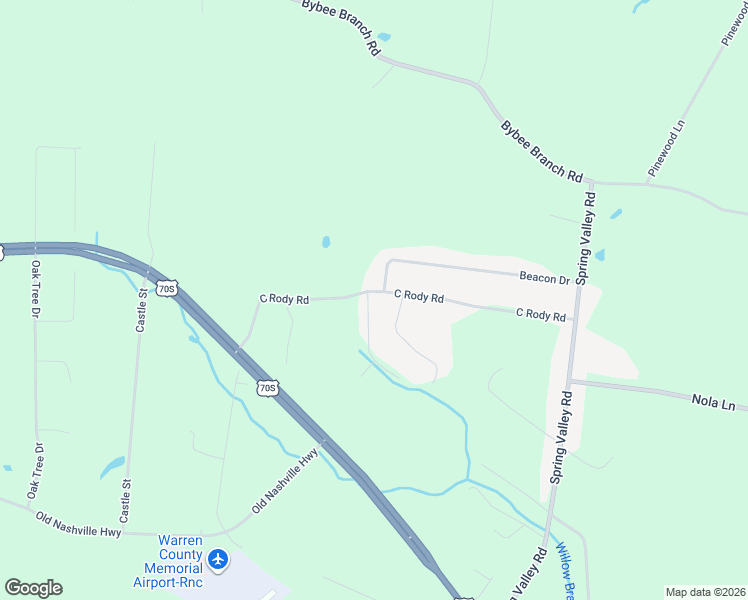 map of restaurants, bars, coffee shops, grocery stores, and more near 430 C Rody Road in McMinnville