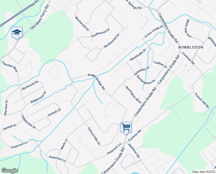 map of restaurants, bars, coffee shops, grocery stores, and more near 816 Knight Bridge Road in Maryville