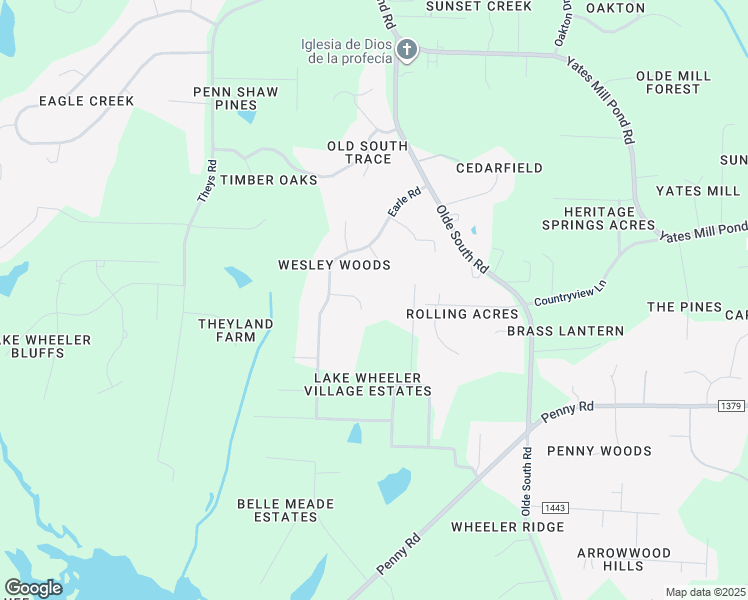 map of restaurants, bars, coffee shops, grocery stores, and more near 6208 Oak Stand Cir in Raleigh