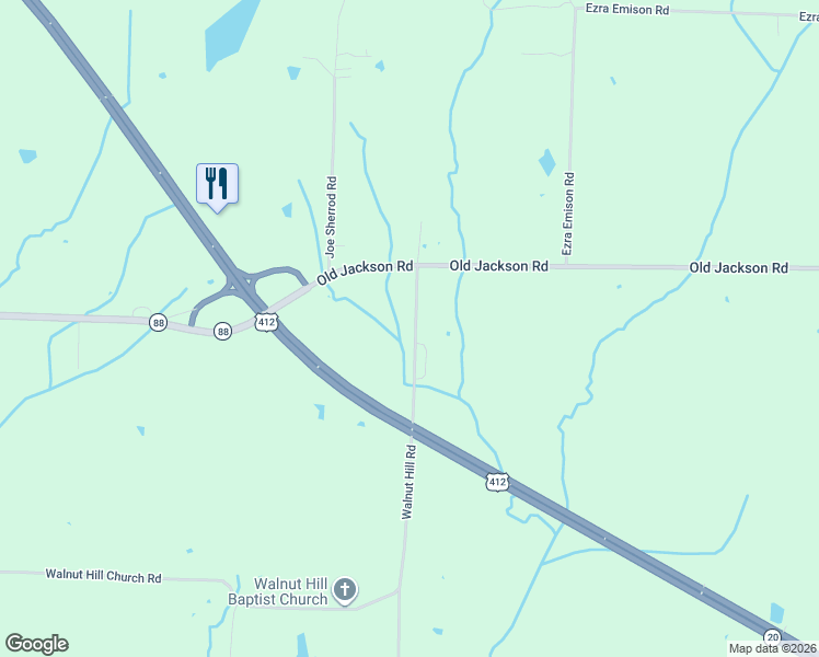 map of restaurants, bars, coffee shops, grocery stores, and more near 140 Walnut Hill Road in Bells
