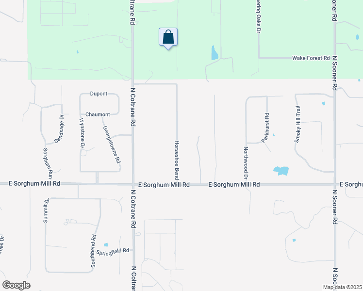 map of restaurants, bars, coffee shops, grocery stores, and more near 5720 Horseshoe Bend in Edmond