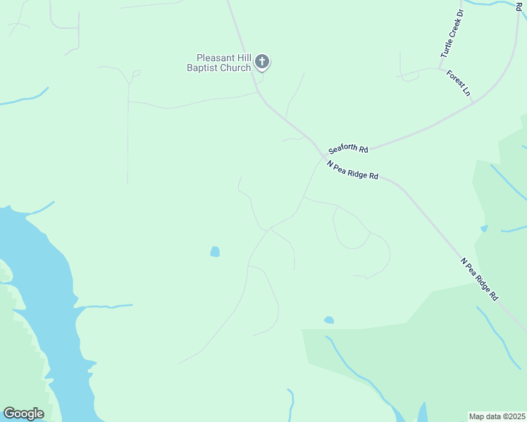 map of restaurants, bars, coffee shops, grocery stores, and more near 2398 Seaforth Road in Pittsboro