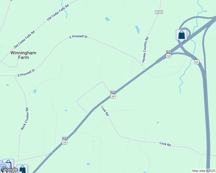 map of restaurants, bars, coffee shops, grocery stores, and more near 140 Northview Drive in Asheboro