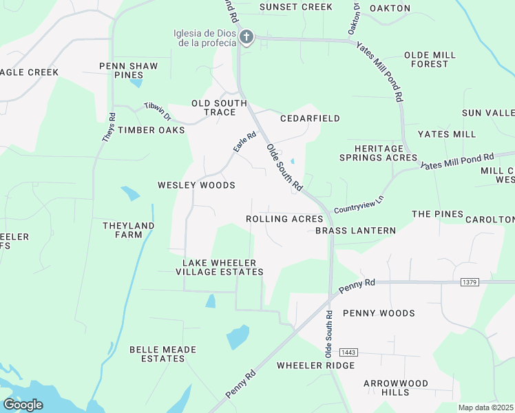 map of restaurants, bars, coffee shops, grocery stores, and more near 6128 Countryview Lane in Raleigh