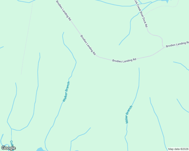 map of restaurants, bars, coffee shops, grocery stores, and more near Brodies Landing Road in Parsons