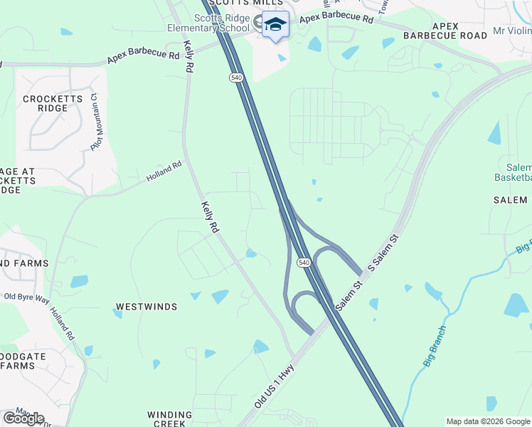 map of restaurants, bars, coffee shops, grocery stores, and more near 2015 Becca Court in Apex