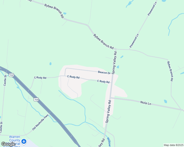 map of restaurants, bars, coffee shops, grocery stores, and more near 1101 C Rody Road in McMinnville