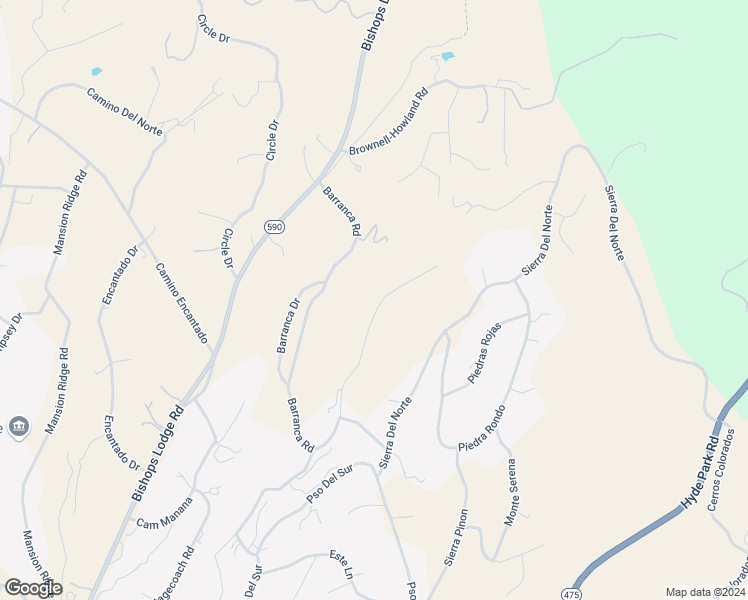 map of restaurants, bars, coffee shops, grocery stores, and more near 151 Barranca Road in Santa Fe