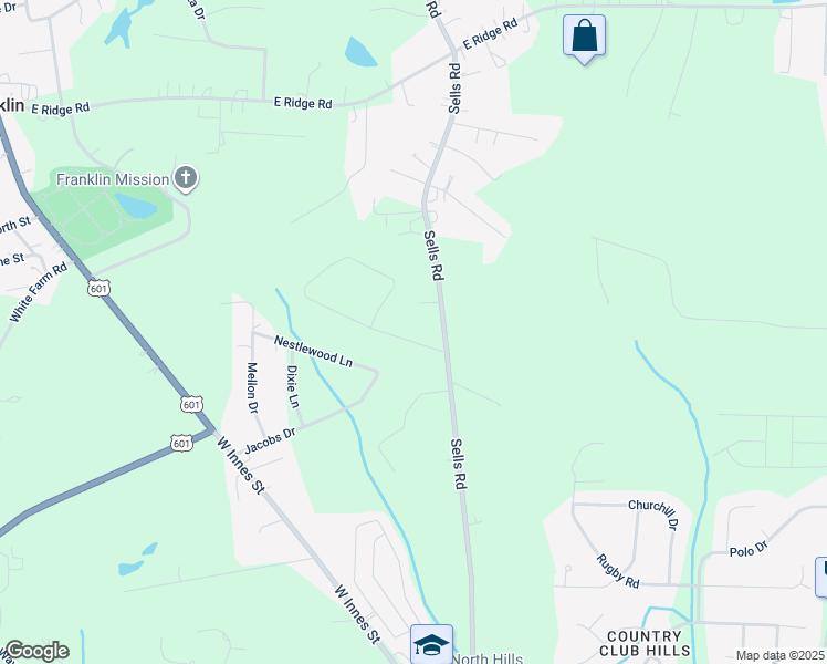 map of restaurants, bars, coffee shops, grocery stores, and more near 130 Greenway Drive in Salisbury