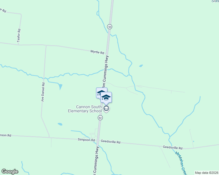 map of restaurants, bars, coffee shops, grocery stores, and more near 69 Heather Heights in Bradyville