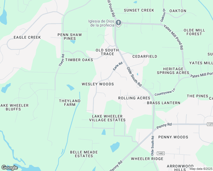 map of restaurants, bars, coffee shops, grocery stores, and more near 6205 Bent Fork Circle in Raleigh