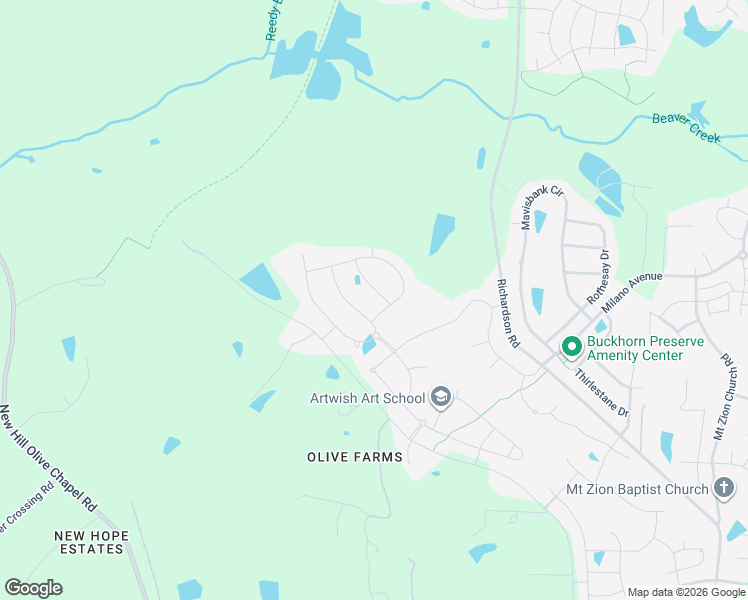 map of restaurants, bars, coffee shops, grocery stores, and more near 1813 Center Ridge Drive in Apex