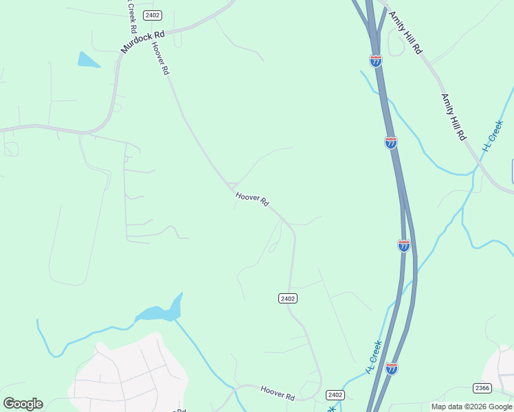 map of restaurants, bars, coffee shops, grocery stores, and more near 282 Hoover Road in Troutman