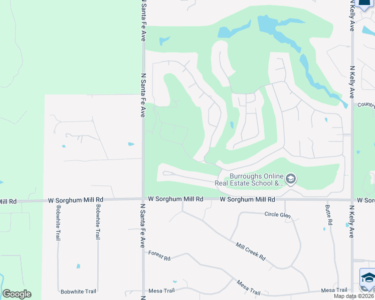 map of restaurants, bars, coffee shops, grocery stores, and more near 5801 Oak Forest Road in Edmond