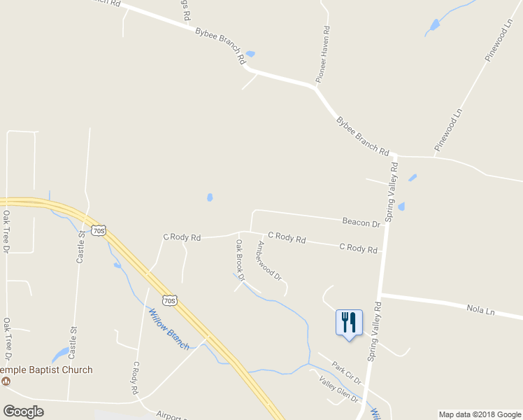 map of restaurants, bars, coffee shops, grocery stores, and more near 451 Beacon Drive in McMinnville