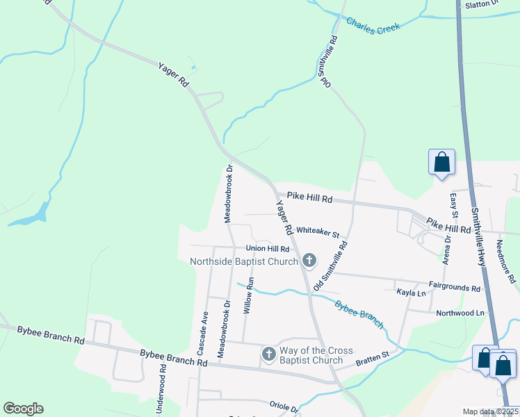 map of restaurants, bars, coffee shops, grocery stores, and more near 1747 Yager Road in McMinnville