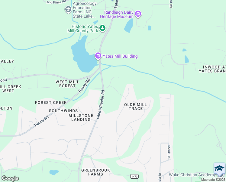 map of restaurants, bars, coffee shops, grocery stores, and more near 1221 Barley Stone Way in Raleigh