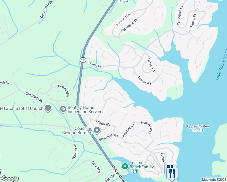 map of restaurants, bars, coffee shops, grocery stores, and more near 137 Depew Drive in Loudon