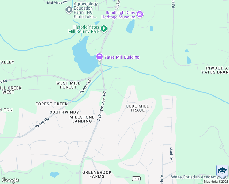 map of restaurants, bars, coffee shops, grocery stores, and more near 1221 Barley Stone Way in Raleigh